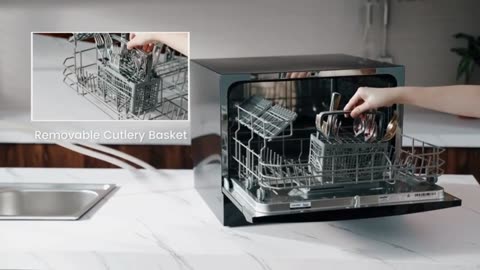 COMFEE’ Countertop Dishwasher Best Portable Dishwasher