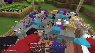 MINECRAFT lets play episode 12 (expanding the sheep pen)