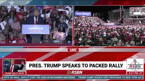 President Trump honors Cayler Ellingson at his rally tonight: “It’s a disgrace!”
