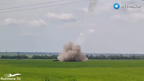 Ukraine War - The Russian MLRS is working on the positions of the Armed Forces of Ukraine