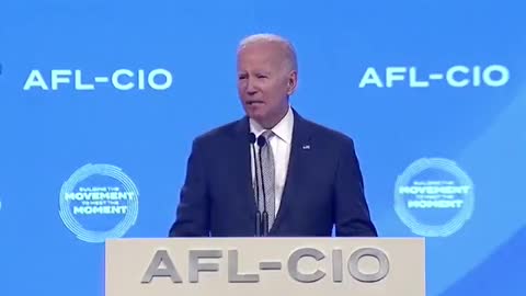 Biden blasts his own small crowd during Philadelphia speech, aimed at AFL union members.