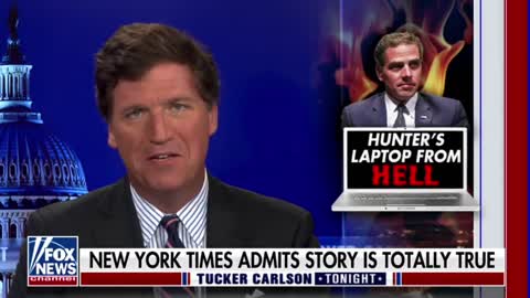 Tucker Carlson roasting MSM for lying about the Hunter Biden laptop