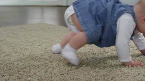 Girl Kid Crawling