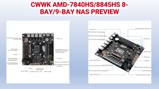 CWWK-AMD 8/9 Bay NAS Board Preview
