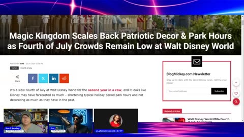 240708 Disney World EMPTY on July Fourth! Must-Know Story of Attendance Collapse -- Cut in HALF.mp4