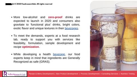 Beverage Product Development | Formulation Companies