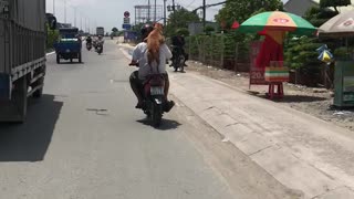 Doggy Piggyback Motorcycle Ride