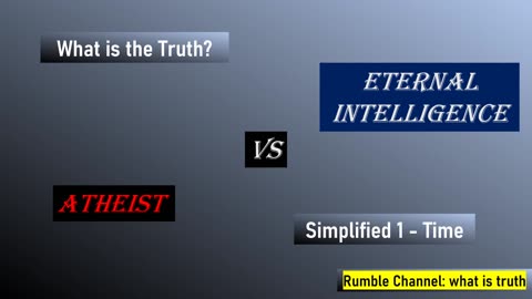 Atheist vs Eternal Intelligence Part 4 Simplified 1 - Time