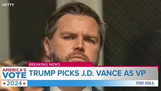 One-Time Trump Critic J.D. Vance Is Selected As Former President Trump's VP Running Mate