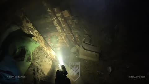 Azov Brigade Unit Entering Russian Trenches