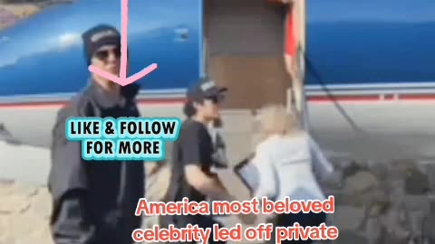 America most beloved celebrity led off in private jet hand cuffs.
