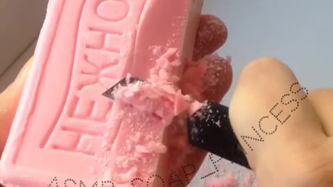 Super satisfying ASMR soap cube carving
