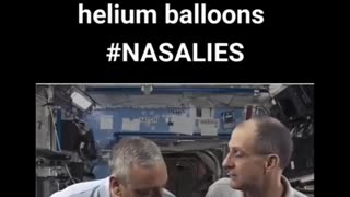 Satellites are tied to Helium balloons #NASALIES