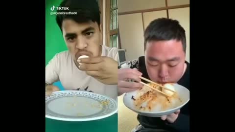 Funny Food Challange On TikTok Who will win INDIA Vs CHINA Be Me Stick