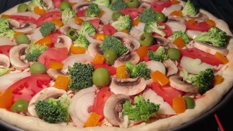 The Best Homemade Veggie Pizza You'll Ever Eat | Best Homemade Pizza Recipe