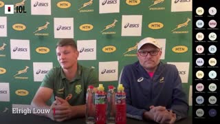 Elrigh Louw ahead of Rugby Championship clash against Argentina
