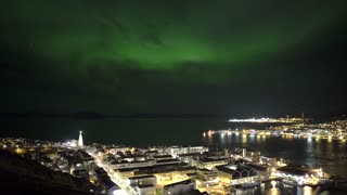 Real-time Aurora Over Hammerfest