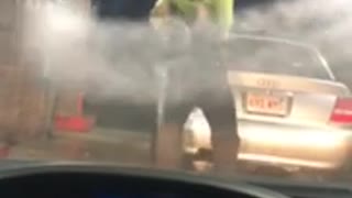 Pressure Washer Gets Out of Control and It’s Hilarious Before Christmas Eve