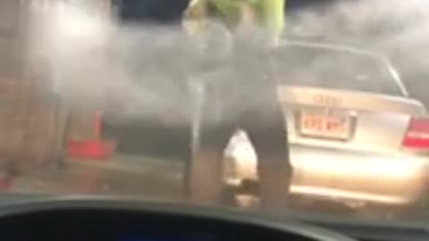 Pressure Washer Gets Out of Control and It’s Hilarious Before Christmas Eve