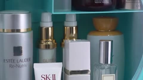 New Bathroom Wall-mounted Makeup Storage Box/ Large-capacity Jewelry Cosmetic Storage Box