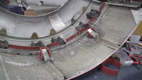 Cowling Repair on the Lockheed 12