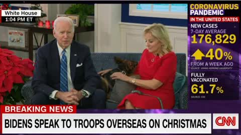 What? Joe Biden Tells Troops He's Going to Give Them the Space They Need in Christmas Message