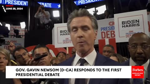 Gavin Newsom 'Disgusted' By Trump's Debate Performance, 'Proud' Of Biden