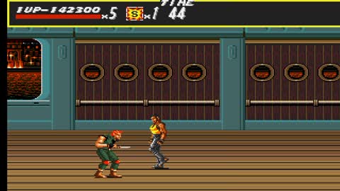 Zeroing Streets of Rage version of genesis with the character (ADAM).