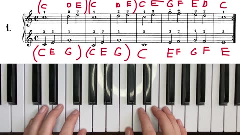 Czerny: Piano Exercises for Beginners | Sight Reading and Finger Strengthening Tutorial