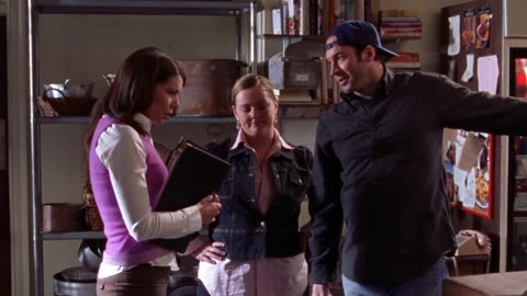 Objectifying a guy on TV show Gilmore Girls