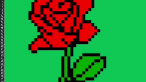 Drawing Rose in Excel