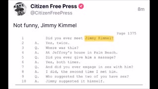 What have you got to say now Jimmy Kimmel?