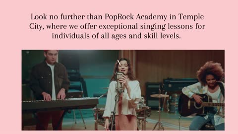 Singing Lessons Temple City by PopRock Academy