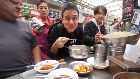 Korean Street Food - NETFLIX SEOUL - I Ate Everything From the Episode! _ Gwangjang Market!