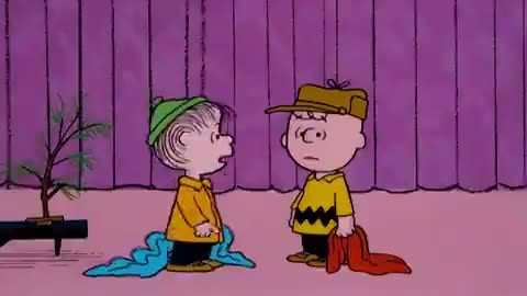 Charlie Brown explaining the true meaning of Christmas