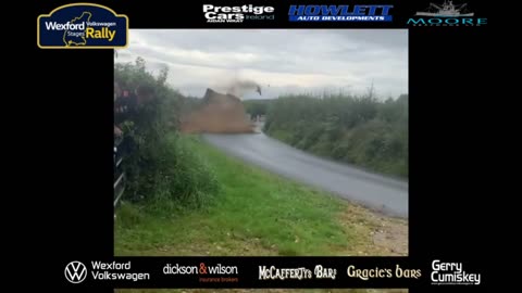 Huge Crash At The Irish Bushwacka Rally - Crew Ok