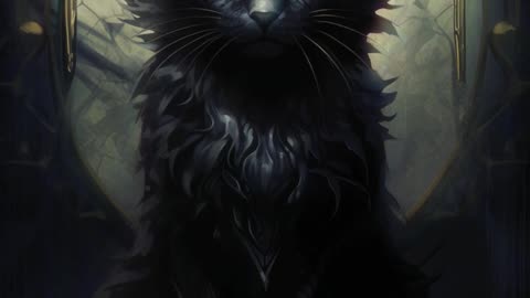 Black Cat | Gothic Art | Dark Art | Digital Art | Mysterious | Gloomy | Magic #blackcat #cat #magic
