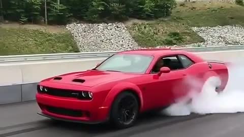 342 MUSCLE CAR BURNOUT WITH SUPERCHARGER