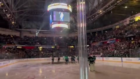 Hockey Fans Finish National Anthem After Microphone Fails