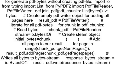 Is it possible to input pdf bytes straight into PyPDF2 instead of making a PDF file first