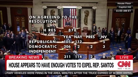 Rep. George Santos expelled from Congress after 311-114 vote.