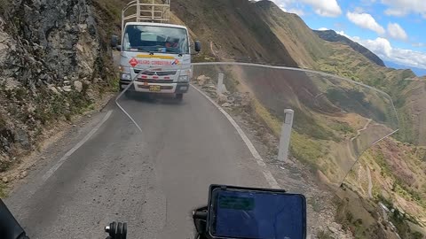 Near Miss On a Narrow Mountain Road