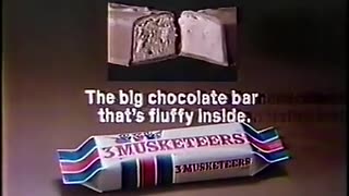 3 Musketeers Candy Bar 1980 TV Ad