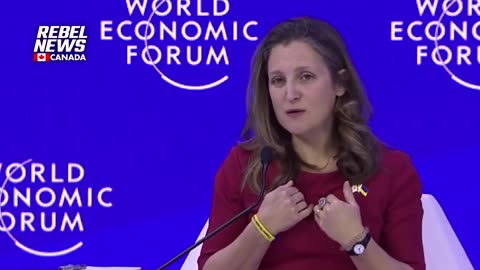 DAVOS, SCHWEIZ, 16.-20.01. Die stellvertretende kanadische Premierministerin Chrystia Freeland