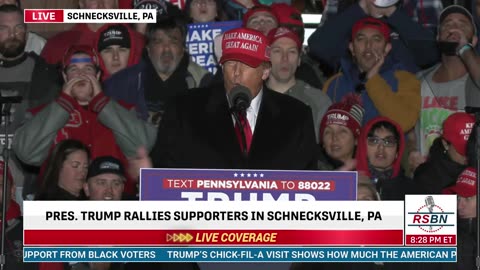 FULL SPEECH: President Trump Delivers Remarks at Rally in Schnecksville, PA - 4/13/24