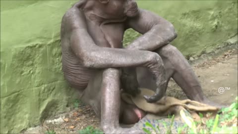 Monkey reacting as human gets heartbroken 🤔