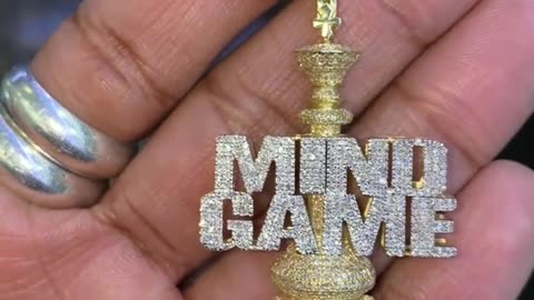 10K Gold & Diamond Mind Game Pendant by Ijaz Jewelers