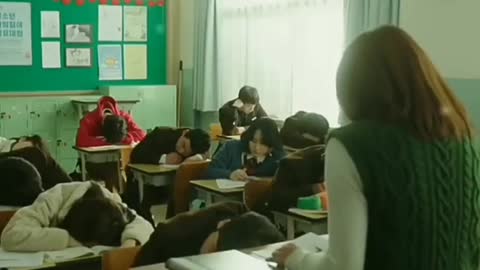 Student Falling love with beautiful techer in class.
