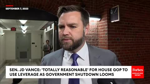 JD Vance- House GOP Should 'Use Whatever Leverage It Can' In Negotiations To Avoid Govt Shutdown