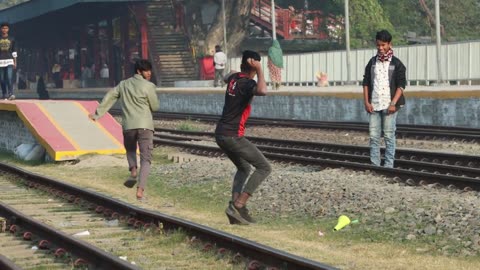 "CUTE Girl's Insane Reaction To Train Horn PRANK - You'